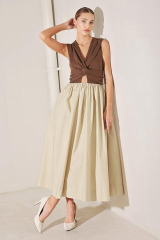 ANGEL VEIL SOLID MIDI DRESS - Glamourous Grace