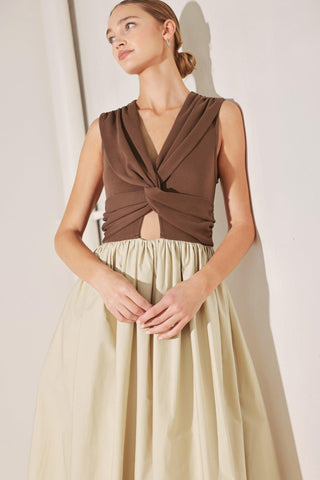 ANGEL VEIL SOLID MIDI DRESS - Glamourous Grace