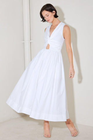 ANGEL VEIL SOLID MIDI DRESS - Glamourous Grace