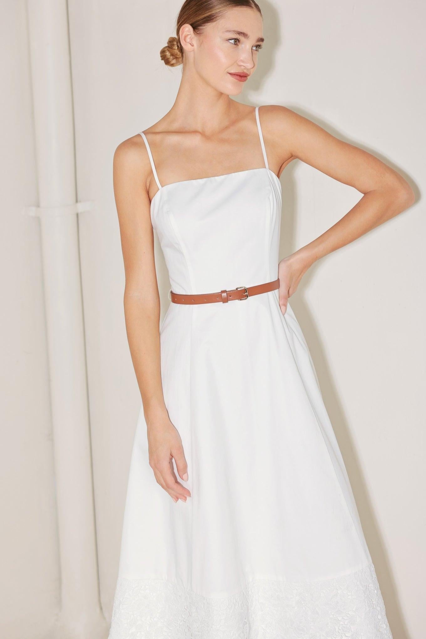 DELICATE ICON WOVEN MIDI DRESS - Glamourous Grace