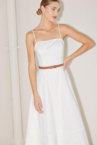 DELICATE ICON WOVEN MIDI DRESS - Glamourous Grace