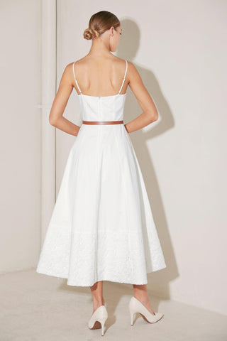 DELICATE ICON WOVEN MIDI DRESS - Glamourous Grace