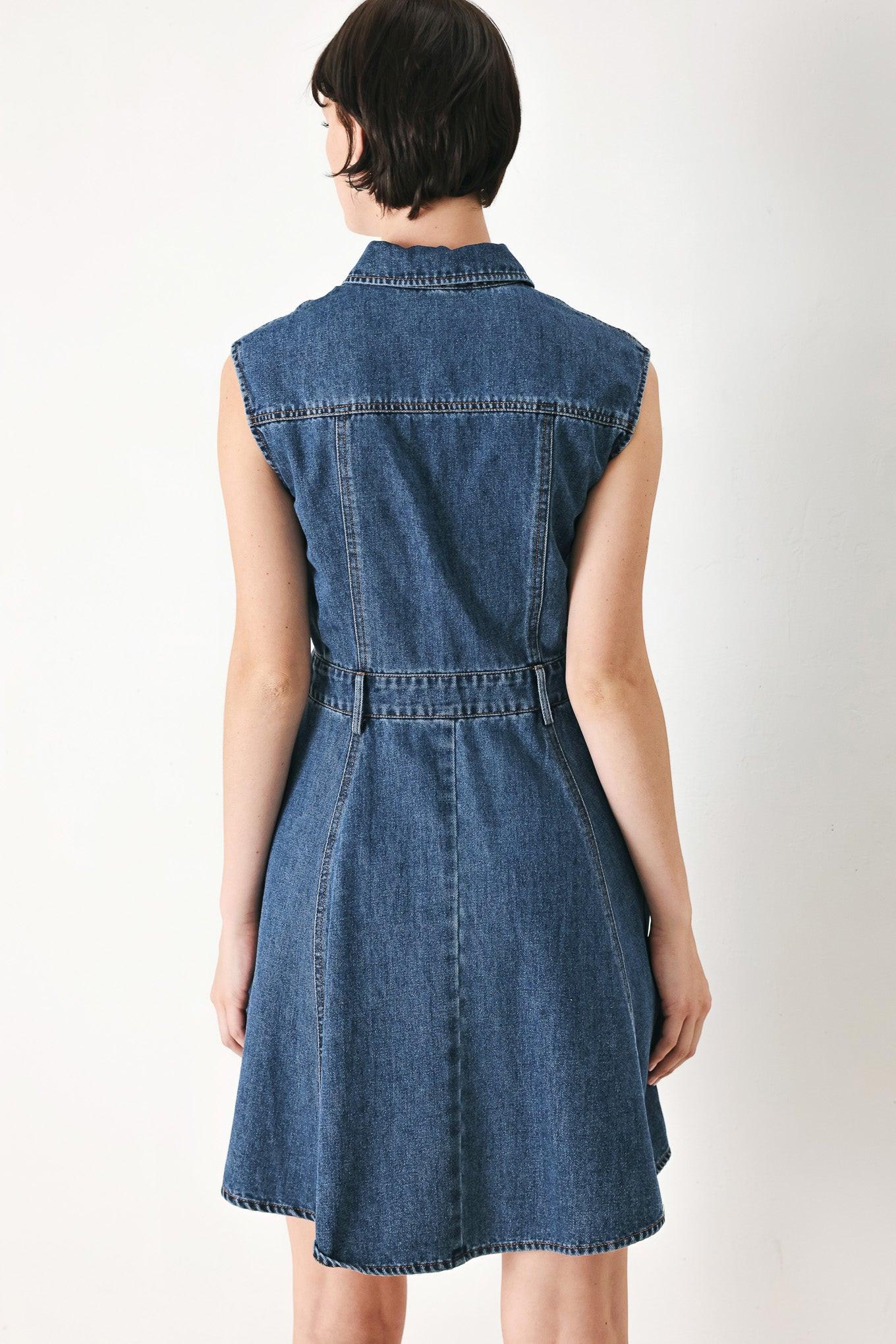 CASUAL GLAM DENIM MINI DRESS - Glamourous Grace