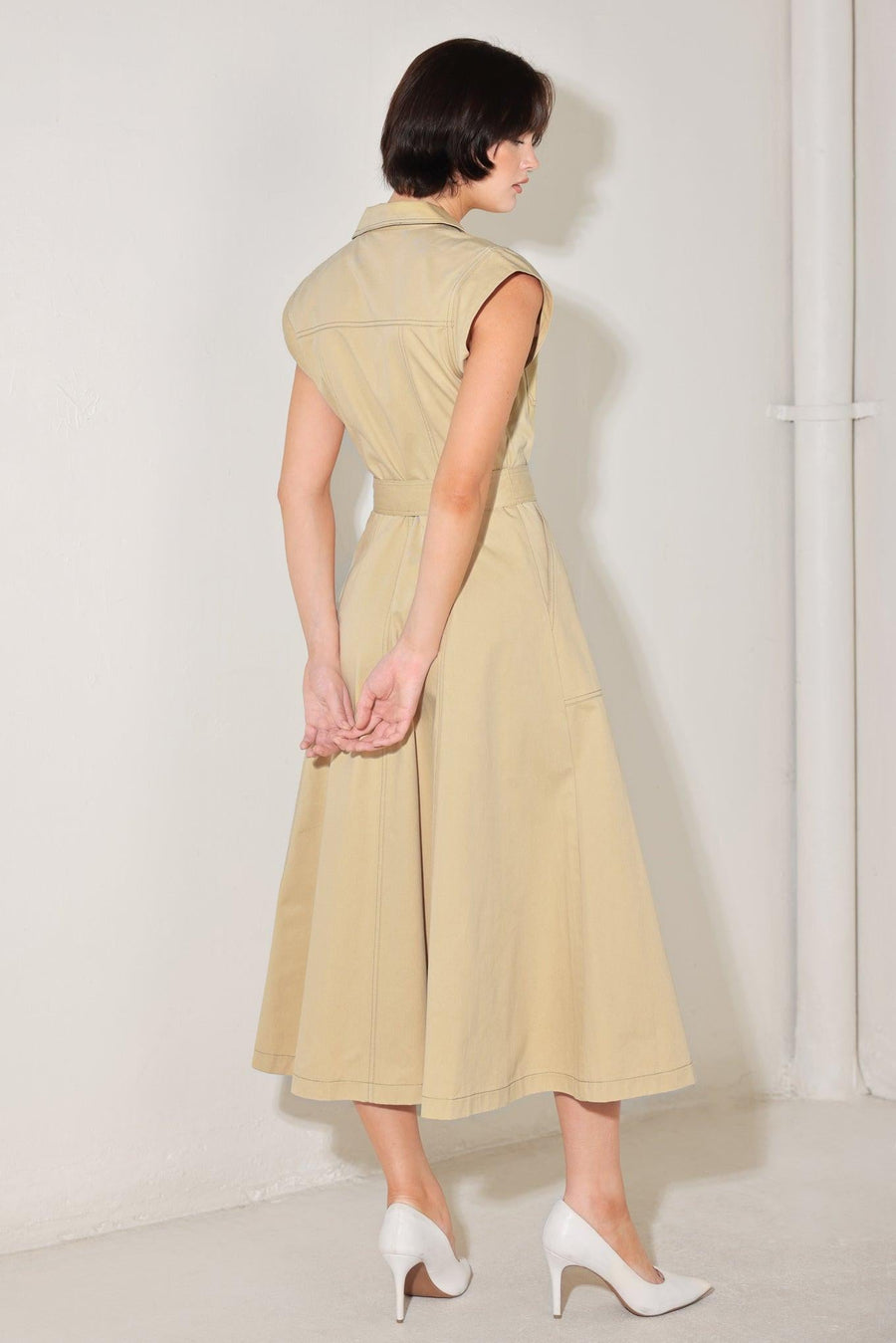 NATURAL INSTINCT WOVEN MIDI DRESS - Glamourous Grace