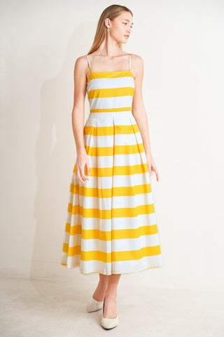 HONEY GLOW WOVEN MIDI DRESS - Glamourous Grace