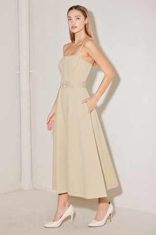 UNDERSTATED ICON WOVEN MIDI DRESS - Glamourous Grace