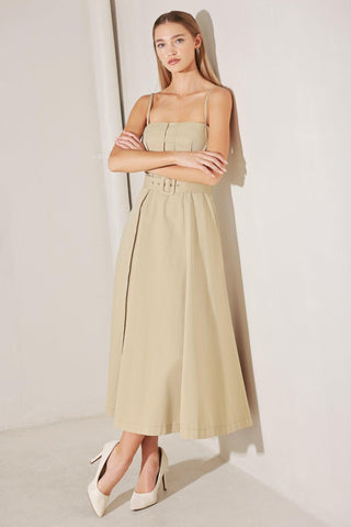 UNDERSTATED ICON WOVEN MIDI DRESS - Glamourous Grace