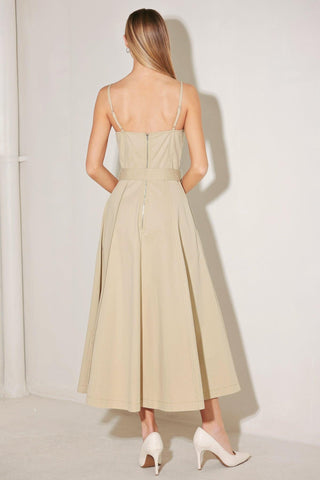 UNDERSTATED ICON WOVEN MIDI DRESS - Glamourous Grace