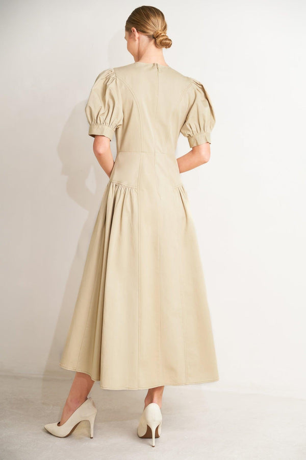 UNDERSTATED ICON WOVEN MIDI DRESS - Glamourous Grace