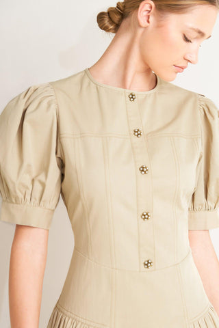 UNDERSTATED ICON WOVEN MIDI DRESS - Glamourous Grace