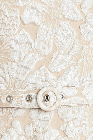 STATEMENT IN IVORY WOVEN MIDI DRESS - Glamourous Grace