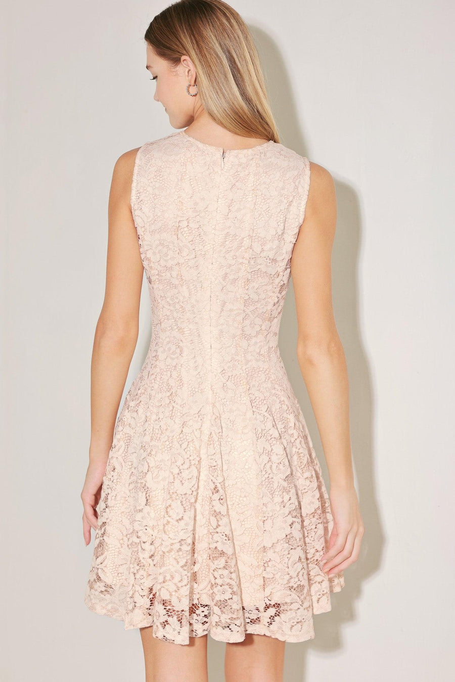 LOVE STORY WOVEN LACE MINI DRESS - Glamourous Grace