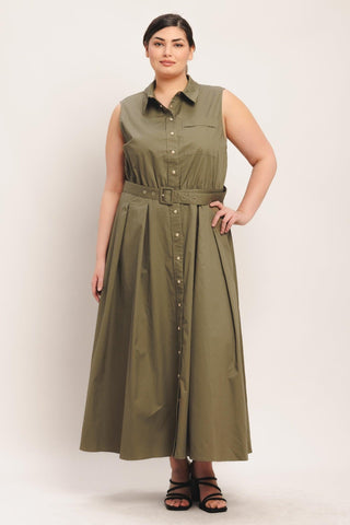 SIMPLY UNSTOPPABLE WOVEN MIDI DRESS - Glamourous Grace