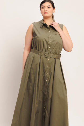 SIMPLY UNSTOPPABLE WOVEN MIDI DRESS - Glamourous Grace