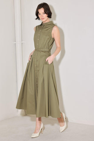 SIMPLY UNSTOPPABLE WOVEN MIDI DRESS - Glamourous Grace