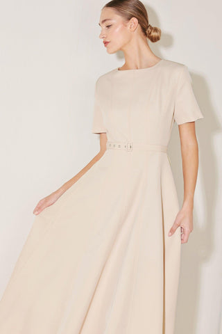 SPRING ICON WOVEN MIDI DRESS - Glamourous Grace