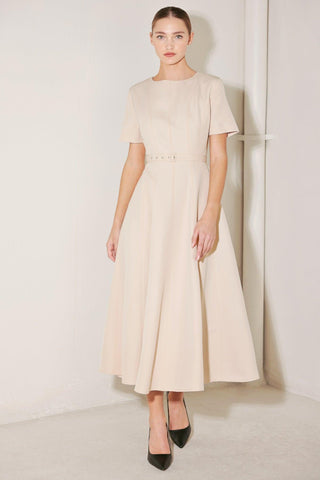 SPRING ICON WOVEN MIDI DRESS - Glamourous Grace
