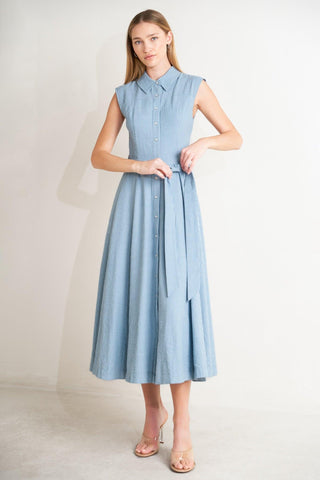 CAFE AU LAIT WOVEN MIDI DRESS - Glamourous Grace
