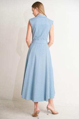 CAFE AU LAIT WOVEN MIDI DRESS - Glamourous Grace