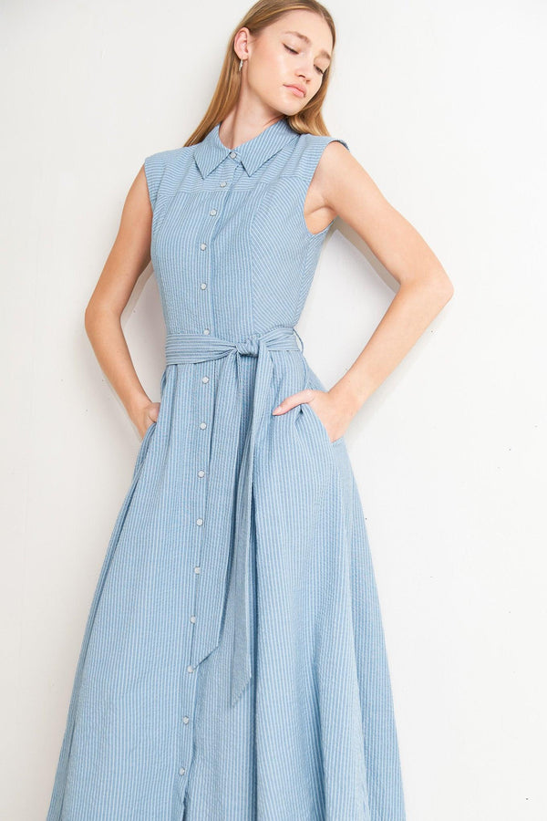 CAFE AU LAIT WOVEN MIDI DRESS - Glamourous Grace