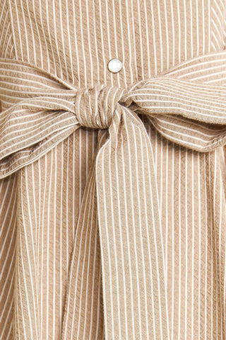 CAFE AU LAIT WOVEN MIDI DRESS - Glamourous Grace