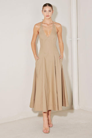 RESORT MAIN CHARACTER WOVEN MIDI DRESS - Glamourous Grace