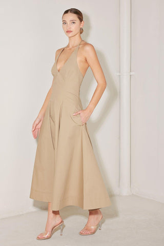 RESORT MAIN CHARACTER WOVEN MIDI DRESS - Glamourous Grace