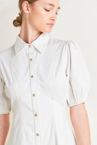 SWEET SOPHISTICATION WOVEN MIDI DRESS - Glamourous Grace