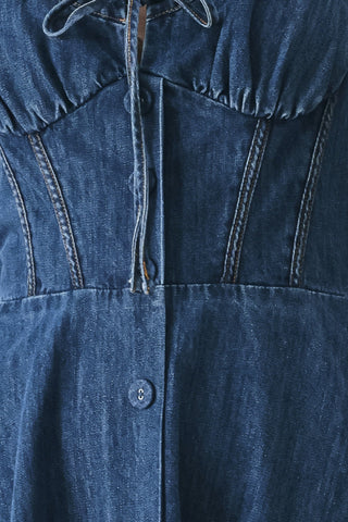 BLUE CRUSH DENIM MIDI DRESS - Glamourous Grace