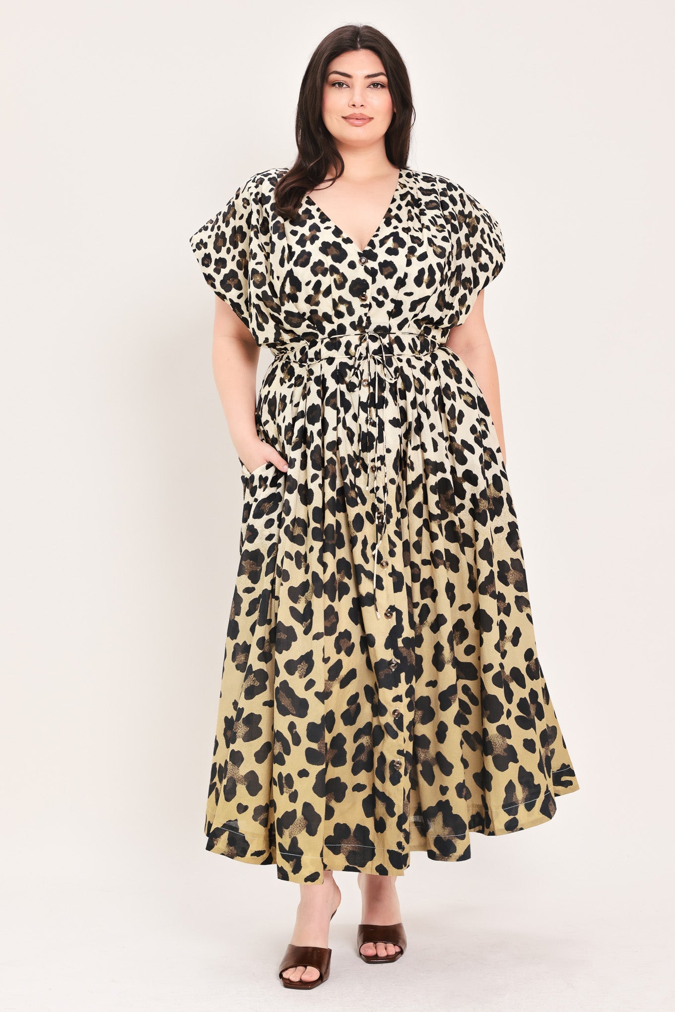 WILD MUSE WOVEN MIDI DRESS - Glamourous Grace