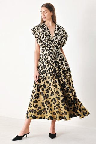 WILD MUSE WOVEN MIDI DRESS - Glamourous Grace