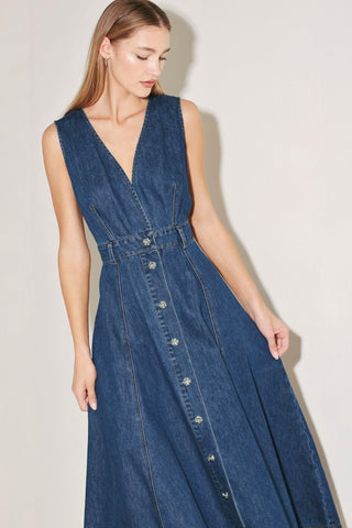 PARIS IN  DENIM MIDI DRESS - Glamourous Grace
