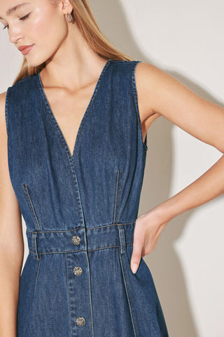 PARIS IN  DENIM MIDI DRESS - Glamourous Grace