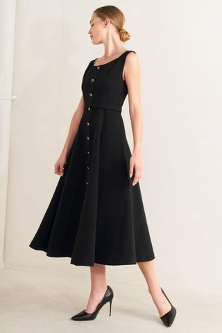 PARIS AFTER DARK WOVEN MIDI DRESS - Glamourous Grace