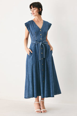 DAYDREAM DENIM MIDI DRESS - Glamourous Grace