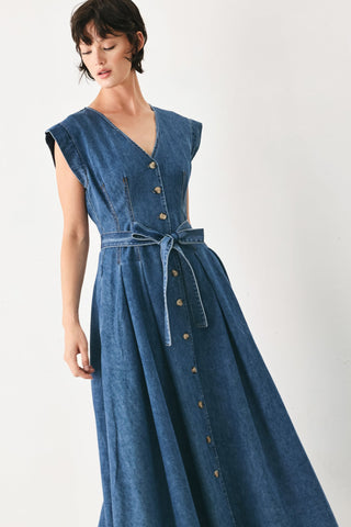 DAYDREAM DENIM MIDI DRESS - Glamourous Grace