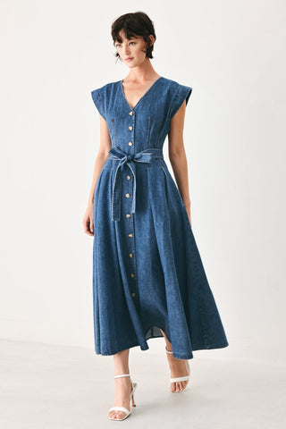 DAYDREAM DENIM MIDI DRESS - Glamourous Grace