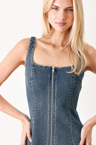 SHAPE OF BLUE DENIM MIDI DRESS - Glamourous Grace