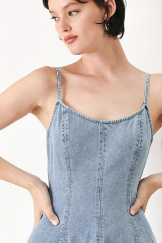 CLOUD NINETTE DENIM MIDI DRESS - Glamourous Grace