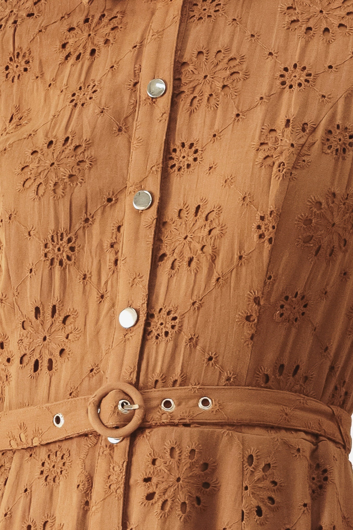 TIMELESS LOVE WOVEN EYELET MIDI DRESS - Glamourous Grace LLC