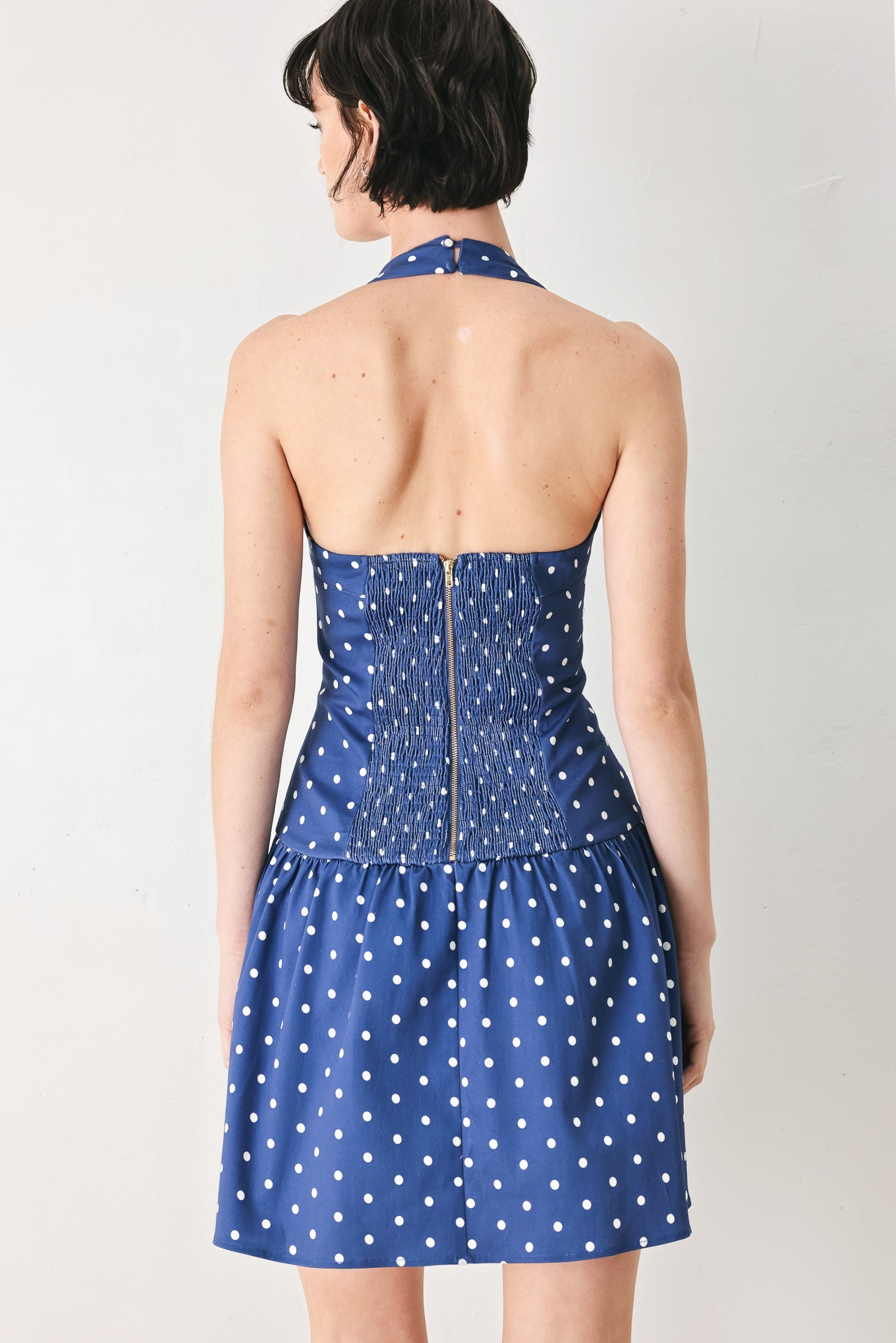 DOTS & DREAMS WOVEN MINI DRESS - Glamourous Grace