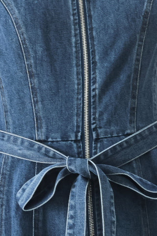 INDIGO SILHOUETTE DENIM MIDI DRESS - Glamourous Grace