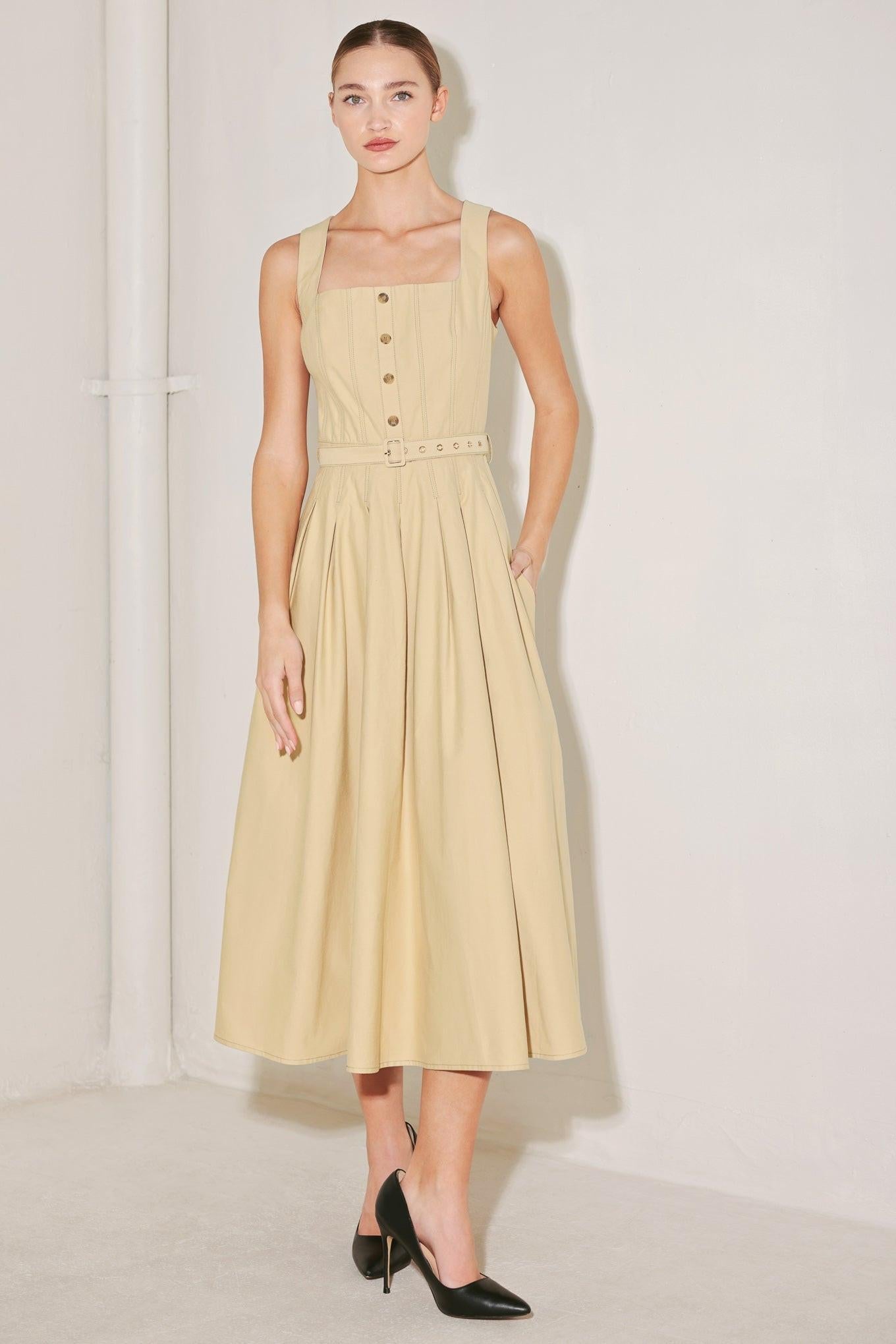 SAHARA GRACE WOVEN MIDI DRESS - Glamourous Grace