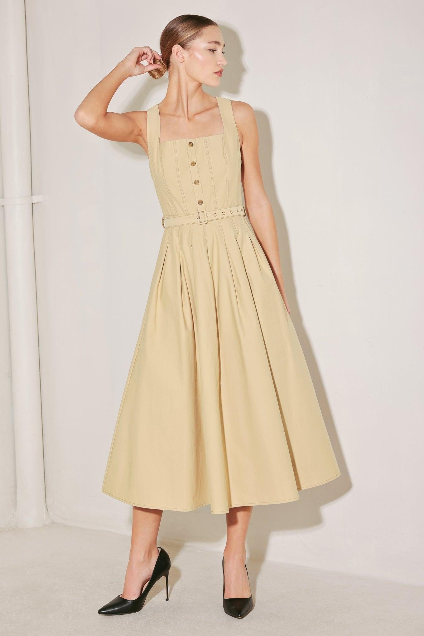 SAHARA GRACE WOVEN MIDI DRESS - Glamourous Grace
