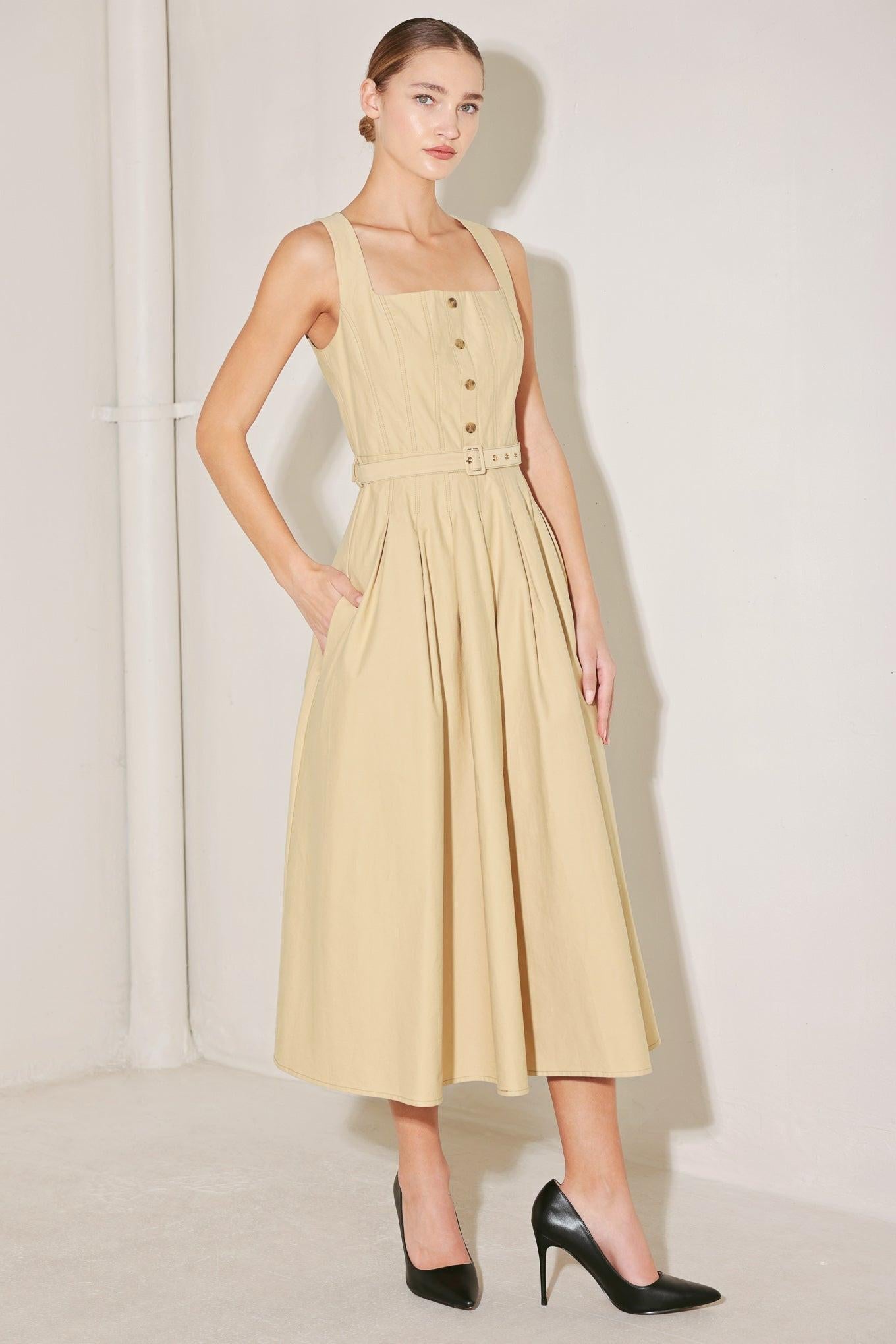 SAHARA GRACE WOVEN MIDI DRESS - Glamourous Grace