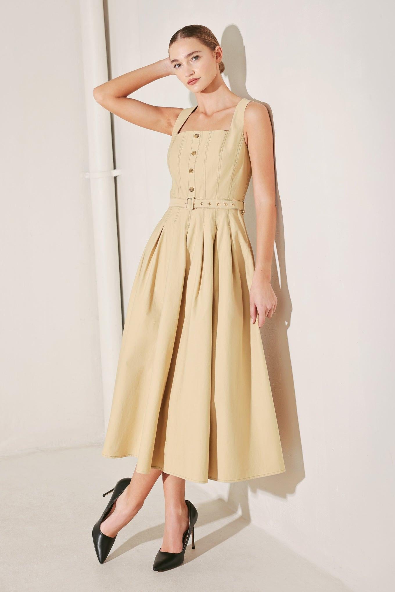SAHARA GRACE WOVEN MIDI DRESS - Glamourous Grace