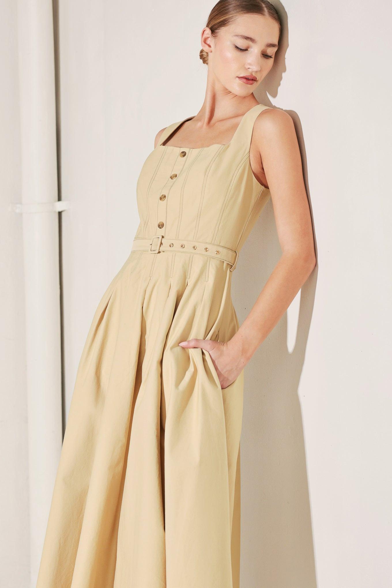 SAHARA GRACE WOVEN MIDI DRESS - Glamourous Grace