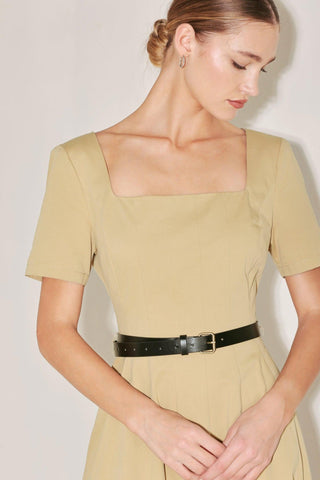 WARM STONE EDIT WOVEN MIDI DRESS - Glamourous Grace
