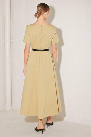WARM STONE EDIT WOVEN MIDI DRESS - Glamourous Grace