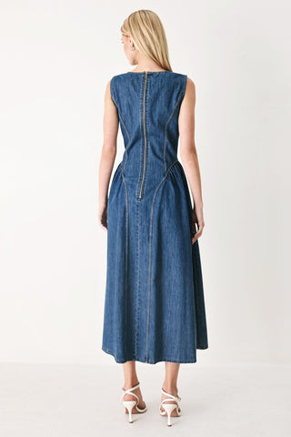 CONTEMPORARY GRACE DENIM MIDI DRESS - Glamourous Grace